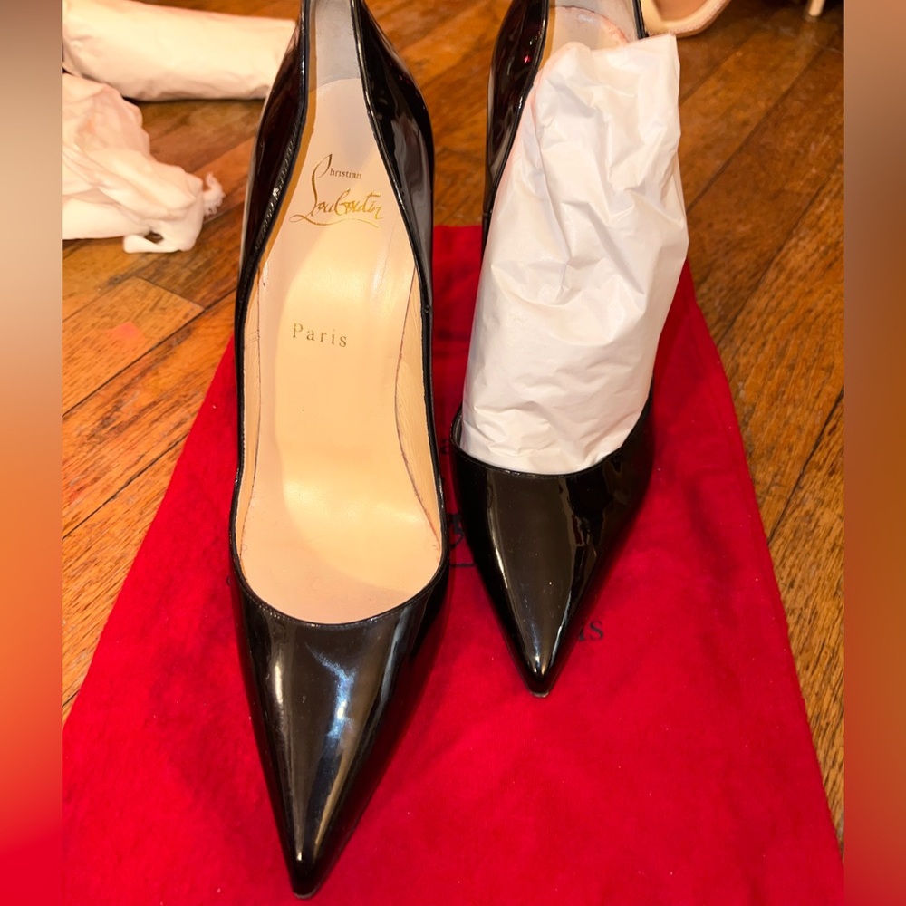Christian Louboutin So Kate Black Stiletto 110mm Pumps Heels. Elegant EU40-US10